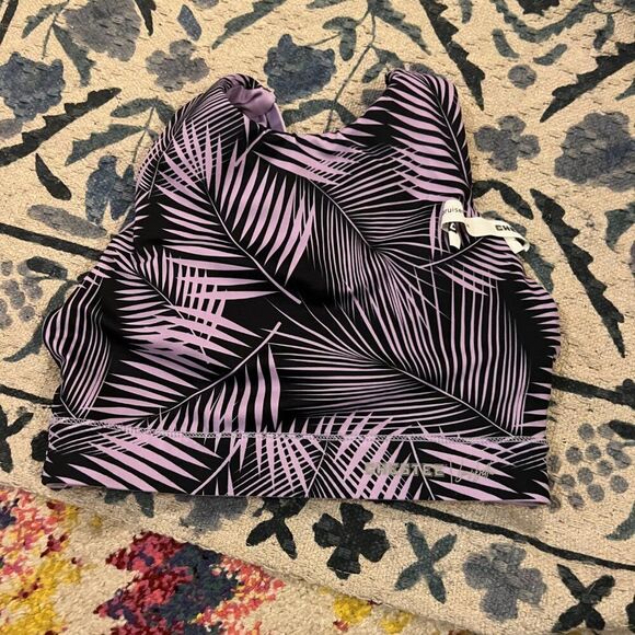 CHESTEE Barbella Ella Lilac Reversible Sports Bra M Chest Pad Removable Cup Pads - Picture 7 of 12